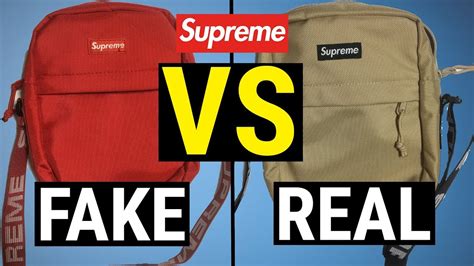 fake vs real supreme shoulder bag